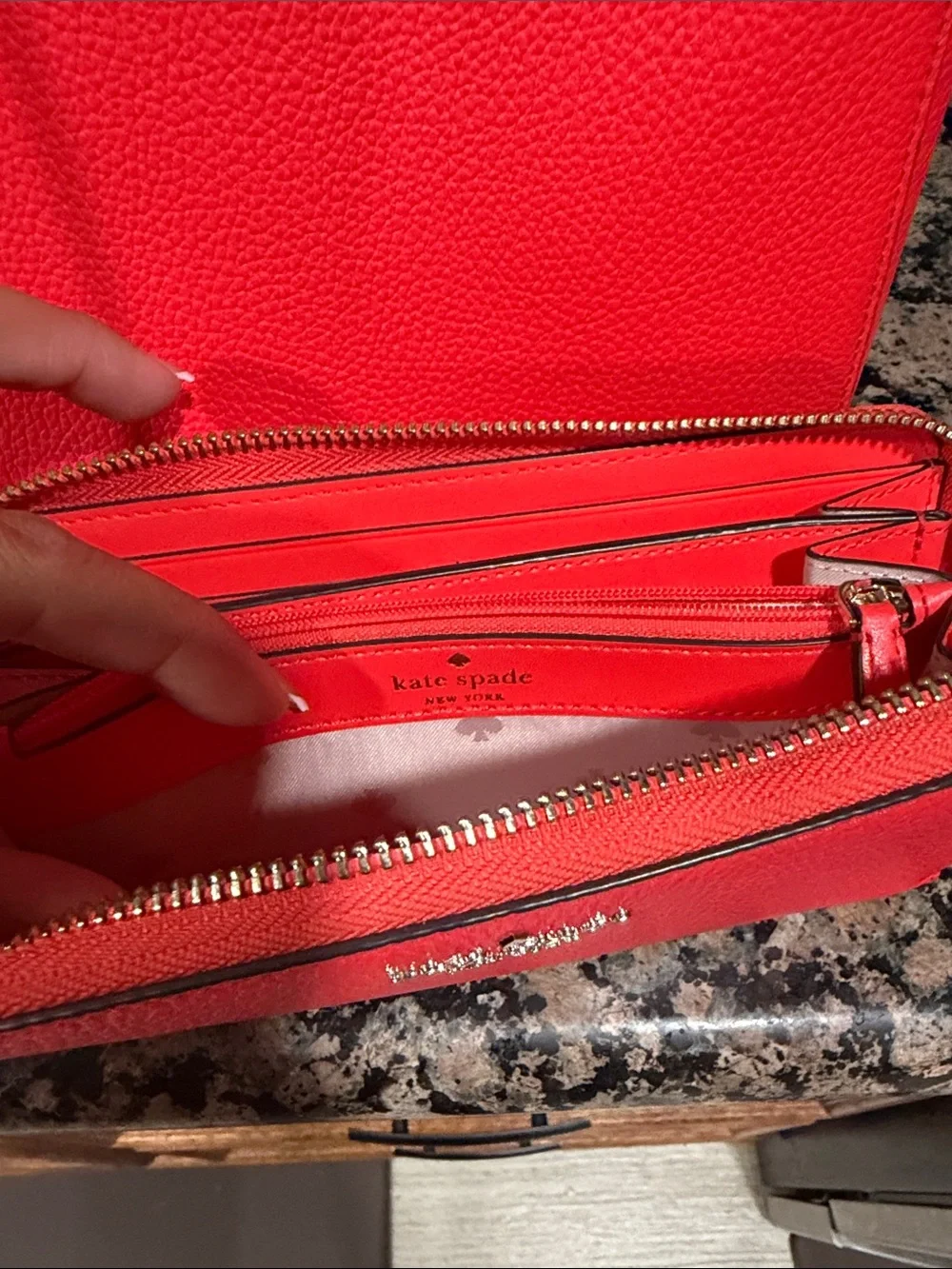 kate spade bright red